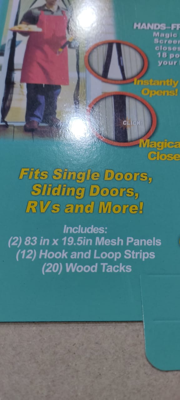 Net Curtain, Magnetic Mesh Screen Door Hands Free Mosquito