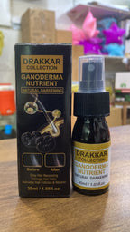 Anti-Greying Hair spray , Drakkar spray  for Hair, Organic Ganoderma, Inverted Essence for Grey Hair, Darkens Your Hair Naturally Without Damaging (30ML)