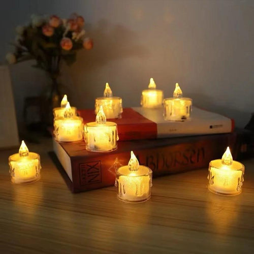 Electric LED Candle Light Button Operated Decorative Candle