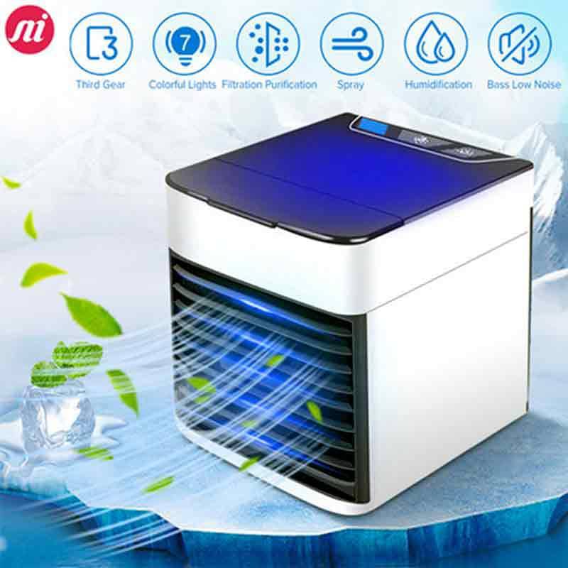 Air Conditioner, Portable USB Air Cooler Fan with 3 Speeds