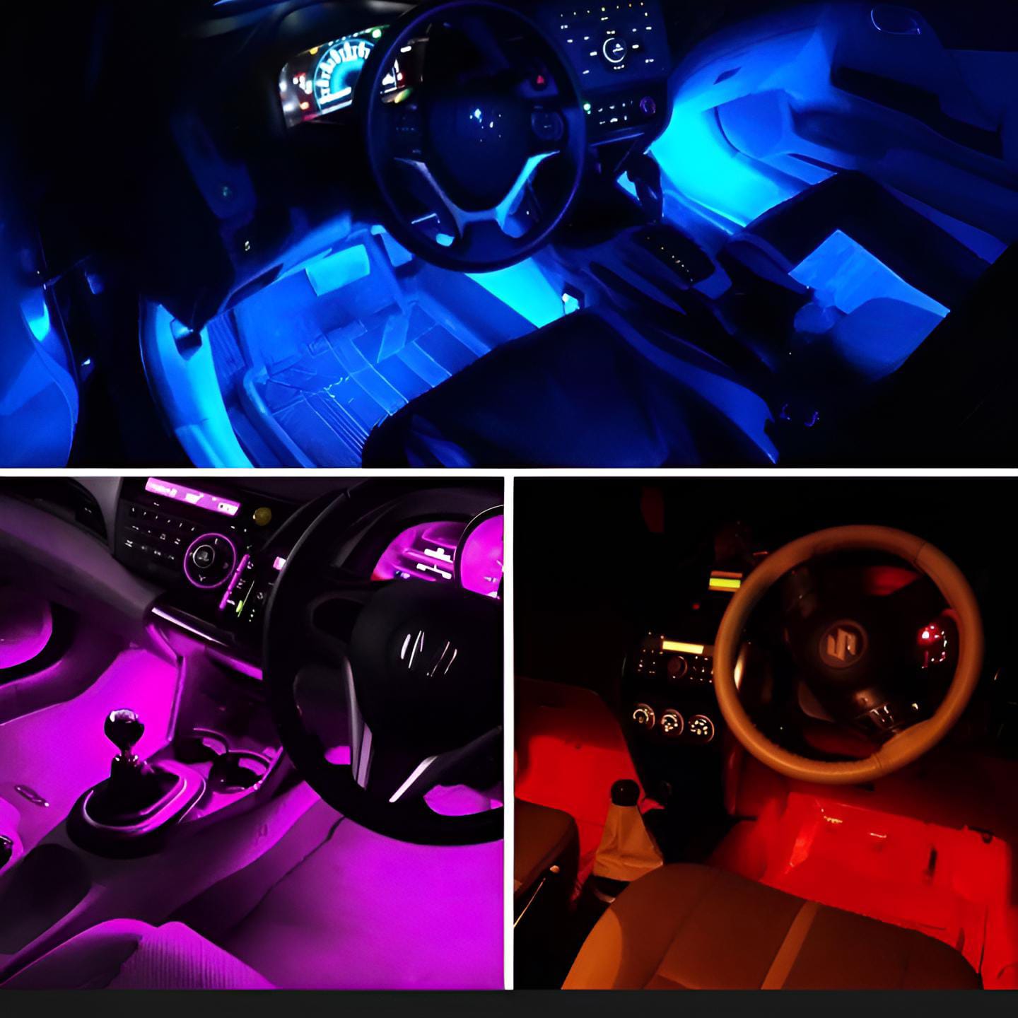Strip Lights, Universal RGB LED DRL for Cars Flexible Waterproof LED Light