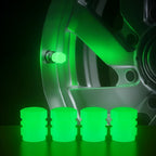 ABS Fluorescent Tire Valve Caps for Cars and Motorcycles
