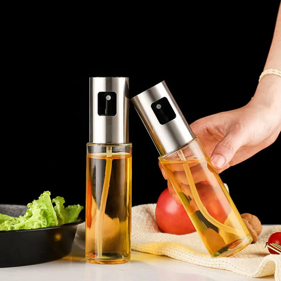 Reusable Glass Oil Spray Bottle For Grilling And Baking