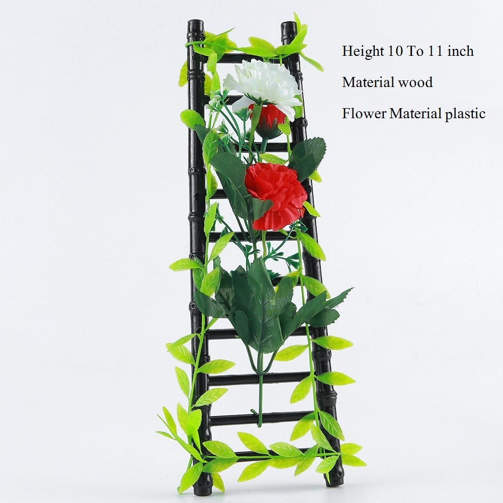 Artificial Plastic Flower Decoration for Stairs and Home Interior