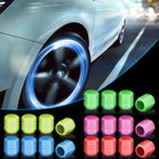 Fluorescent Tire Valve Stem Caps for Cars Bikes and Motorcycles