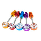 Smiley Aluminum Decorative Mirror Screws for Motorcycle and Scooter