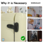 Door Lock,  Refrigerator Lock Self Locking Fridge, for Baby Safety
