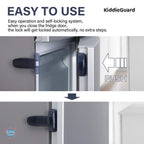 Door Lock,  Refrigerator Lock Self Locking Fridge, for Baby Safety