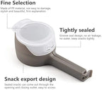 Food Bag Sealing Clip with Pouring Lid Reusable Kitchen Sealer
