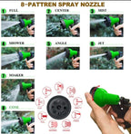 Spray Gun, Flexible Garden Magic Hose 100ft with 8 Function