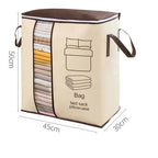 Storage Bag, Non Woven Fabric, with Transparent Window for Clothes and Blankets