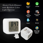 Clock, Kids LED Night Light Alarm Digital Desk Clock
