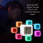 Clock, Kids LED Night Light Alarm Digital Desk Clock