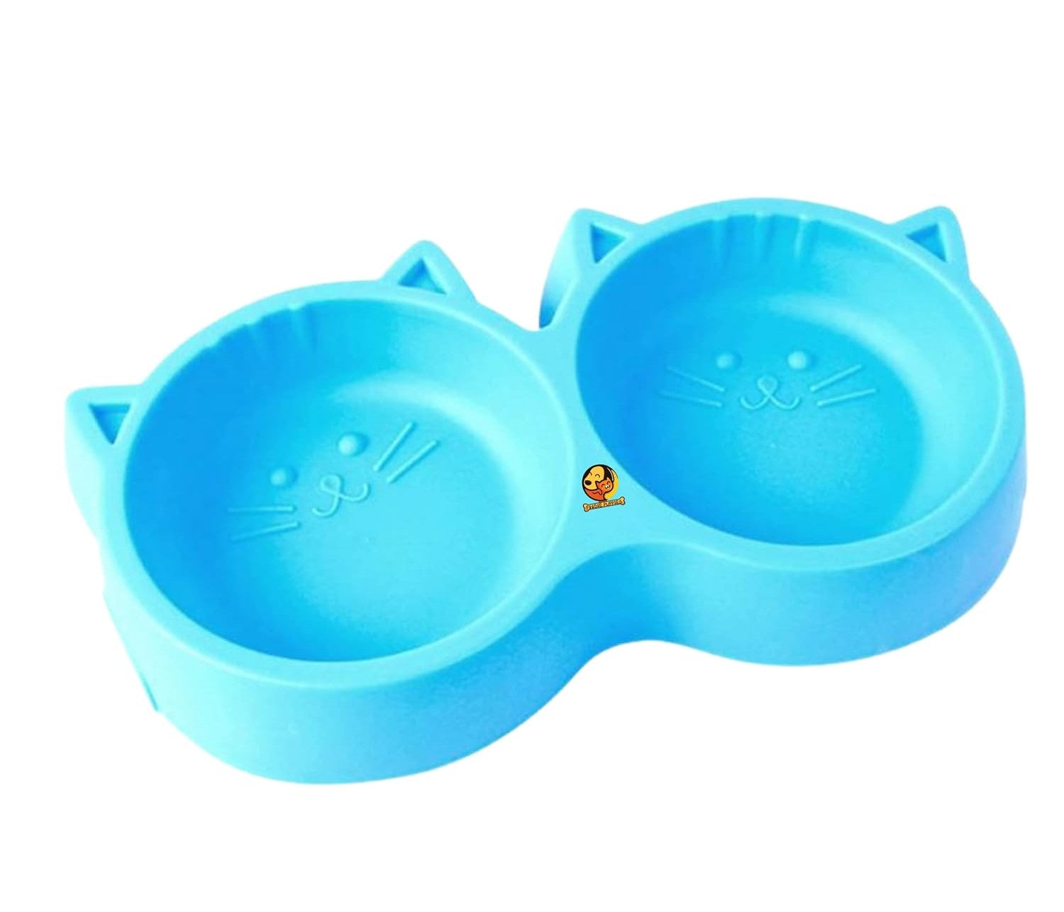Pet Food Bowl, Cat Face Double for Cats and Puppies
