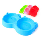 Pet Food Bowl, Cat Face Double for Cats and Puppies
