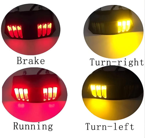 Light With Indicator, Universal Motorbike Back DRL Audi Style