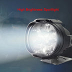 Motorcycle LED Front Light 1600LM with Switch