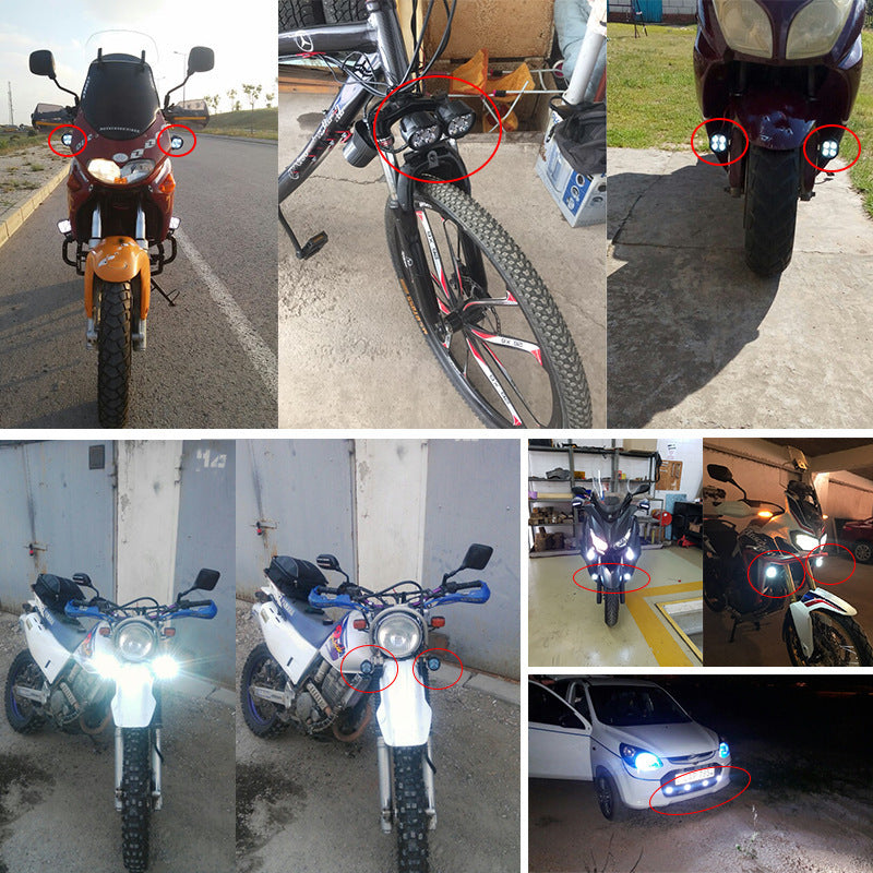 Motorcycle LED Front Light 1600LM with Switch
