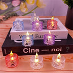 Electric LED Candle Light Button Operated Decorative Candle