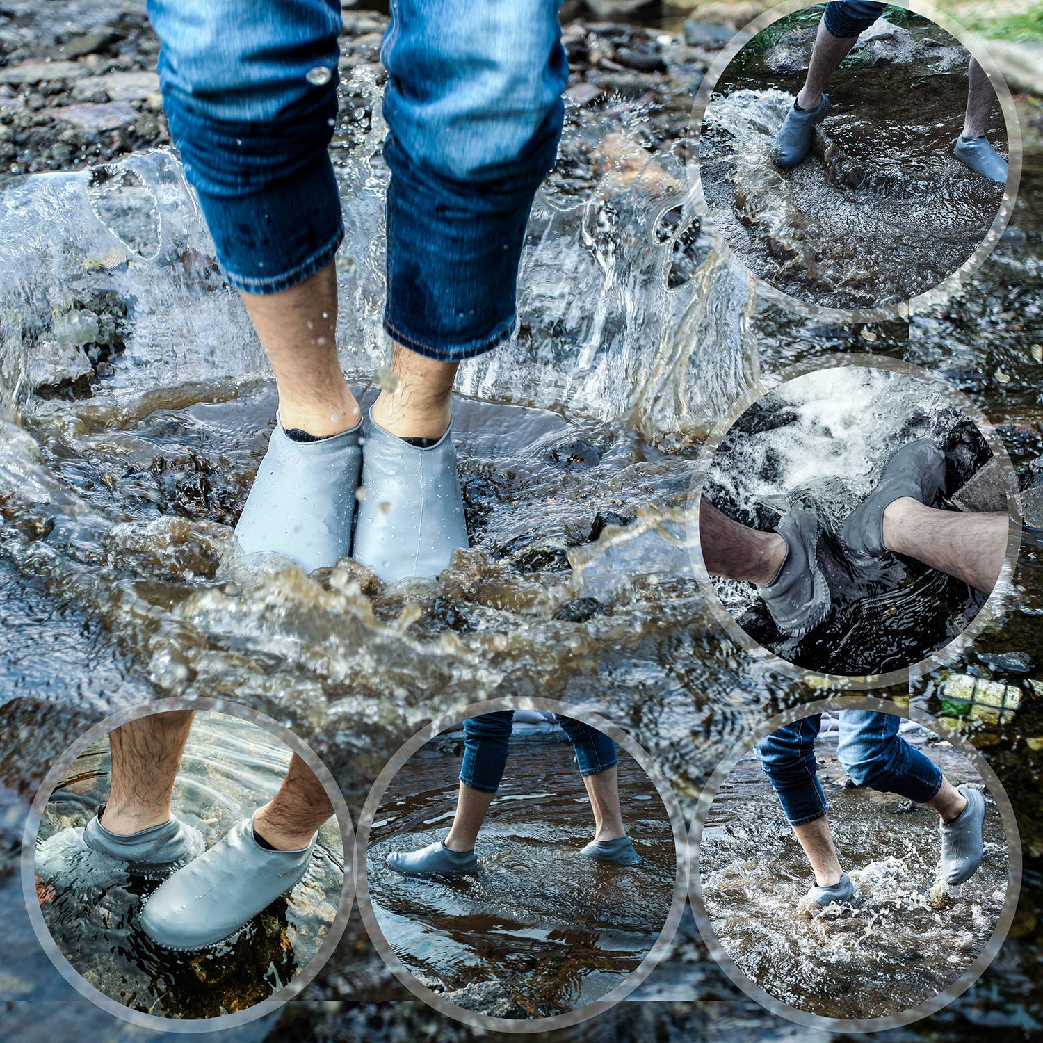 Silicone Gel Shoe, Waterproof Reusable Protection