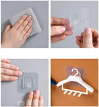 Adhesive Wall Hooks Strong Sticky Hook for Bathroom Kitchen