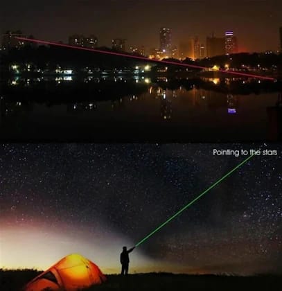 Laser Pointer, Portable Green, with Pattern Head and Light Modes