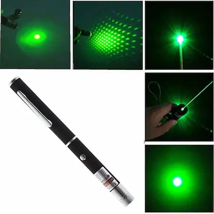 Laser Pointer, Portable Green, with Pattern Head and Light Modes
