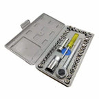 Socket Wrench Tool Kit, with Screwdrivers and Socket Set, Aiwa 40-Piece