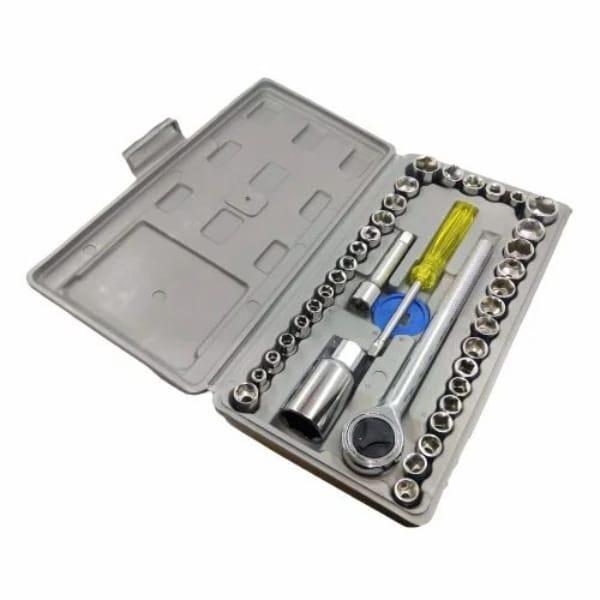 Socket Wrench Tool Kit, with Screwdrivers and Socket Set, Aiwa 40-Piece
