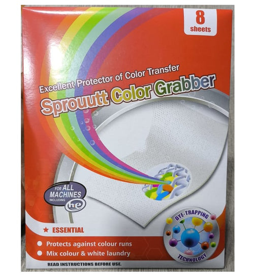 Grabber, Laundry Color Dye Protection Wash - Sheets 8 Pieces