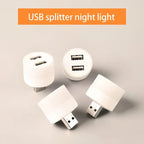 USB LED Book Lamp Eye Protection Reading Light with USB Splitter