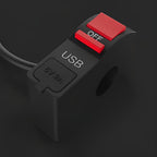 Motorcycle Headlight Indicator Switch with USB Charger 5V 2A
