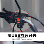 Motorcycle Headlight Indicator Switch with USB Charger 5V 2A