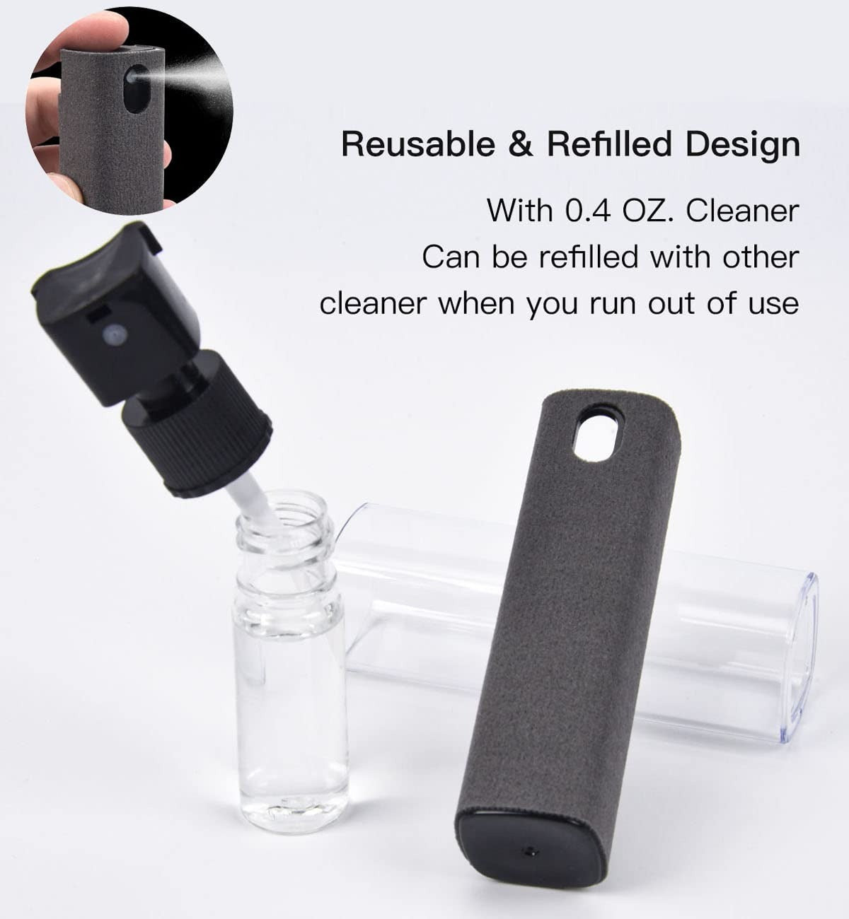 Cleaner, Mobile Phone Screen with Microfiber Cloth Cleaning Tool