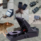 Mouse Trap, Reusable Plastic with Automatic Spring Mechanism