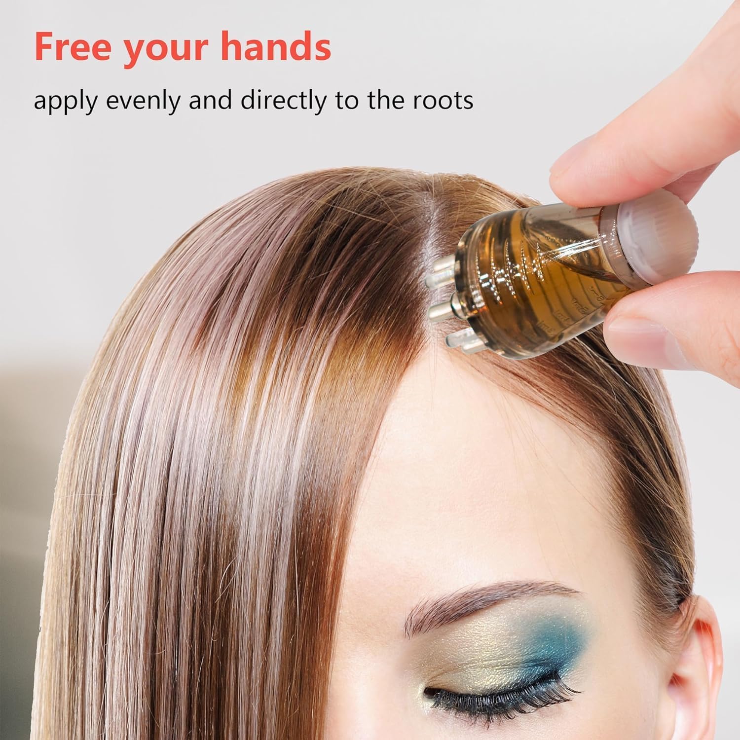 Massage Comb, Portable Mini, Hair Oil Application - 6ml Tank