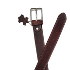 Leather Belt, Mahroon Buffalo, Adjustable Waist Belt, for Men