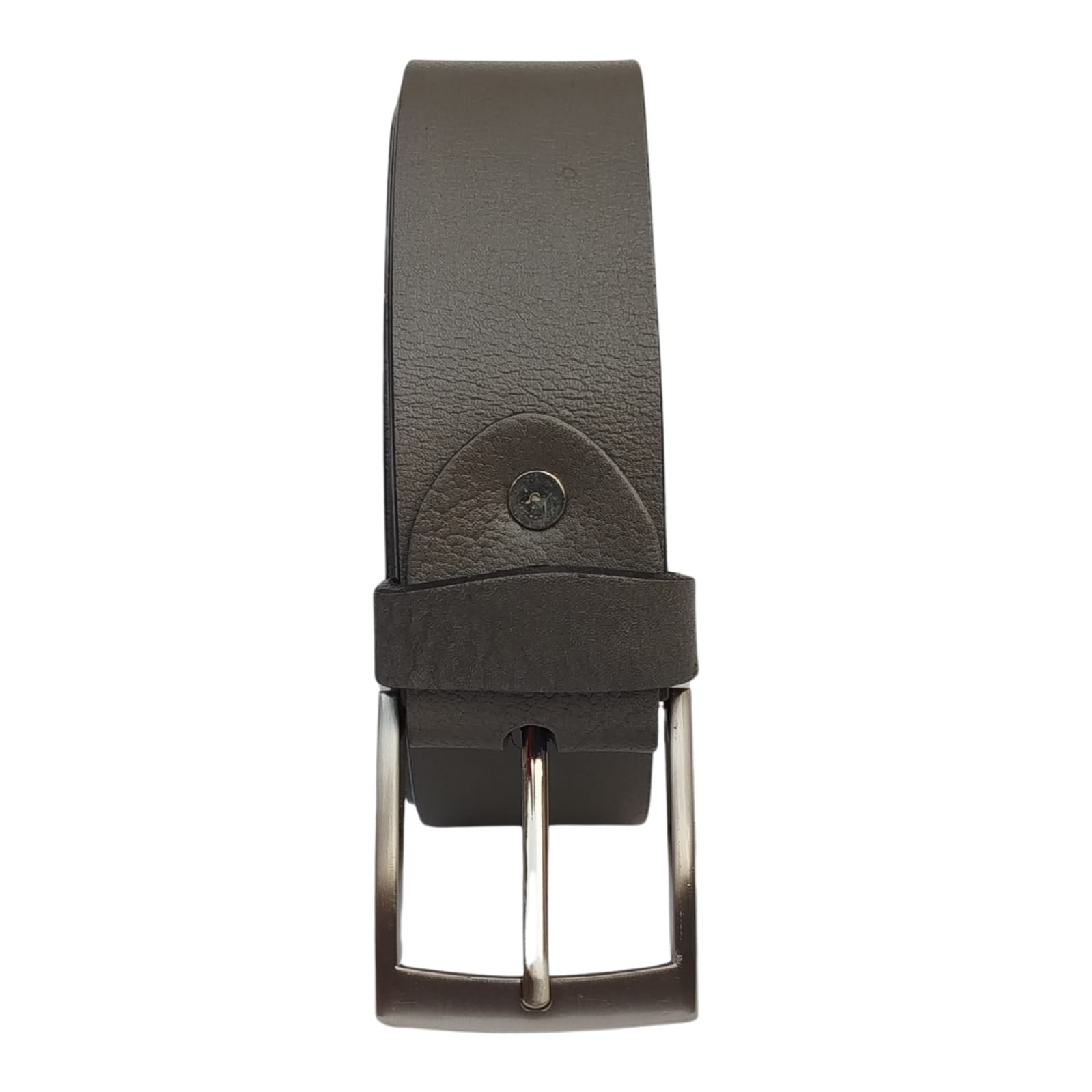 Leather Belt,Grey Buffalo Leather Adjustable Waist Belt, for Men