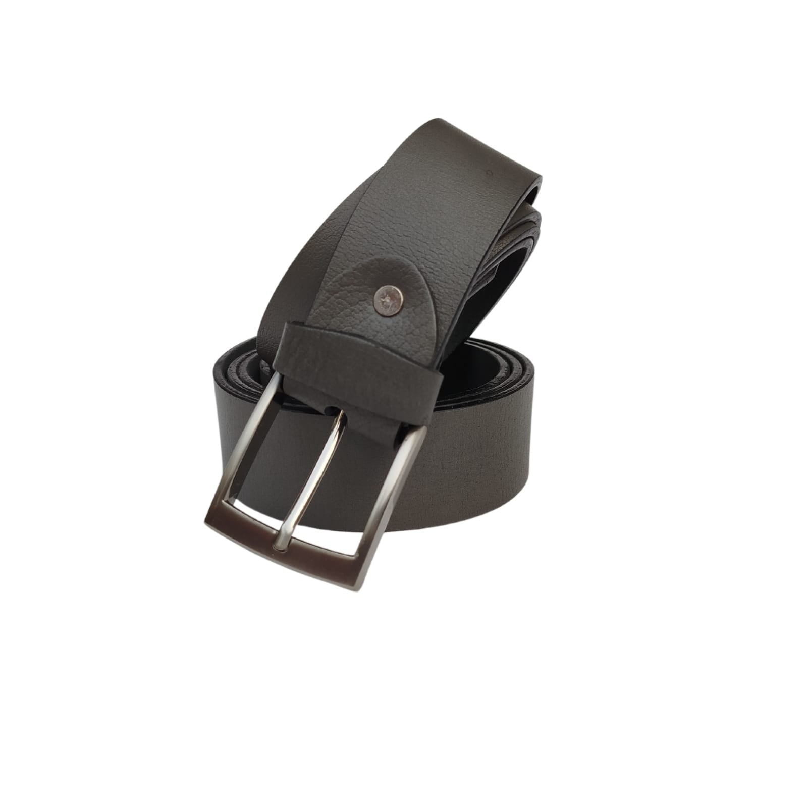 Leather Belt,Grey Buffalo Leather Adjustable Waist Belt, for Men