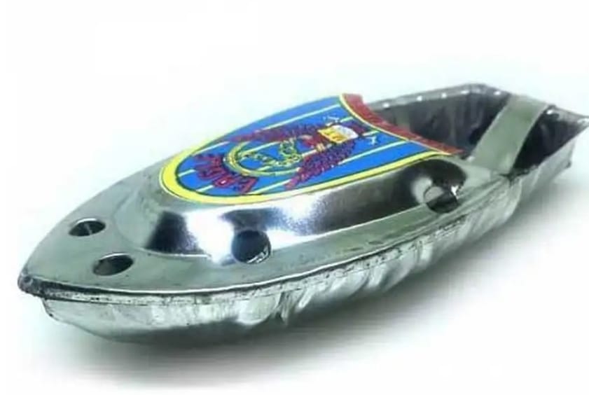 Steam Powered Putt Putt Boat Toy Candle Driven Tin Boat