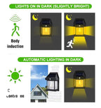 Solar Tungsten Filament Lamp, Outdoor Intelligent Induction Wall Lamp for Courtyard, Garden,