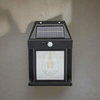 Solar Tungsten Filament Lamp, Outdoor Intelligent Induction Wall Lamp for Courtyard, Garden,