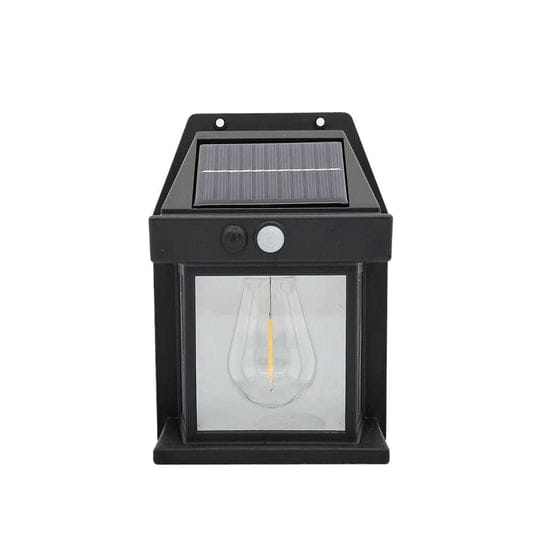 Solar Tungsten Filament Lamp, Outdoor Intelligent Induction Wall Lamp for Courtyard, Garden,