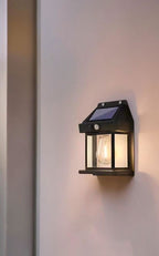 Solar Tungsten Filament Lamp, Outdoor Intelligent Induction Wall Lamp for Courtyard, Garden,