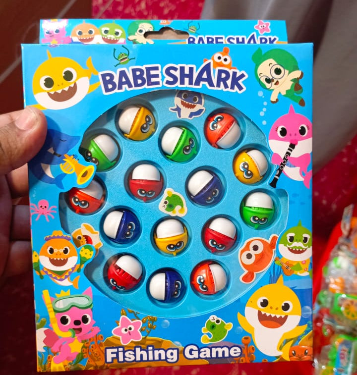 Kids Fishing Game Baby Shark Toy Fish Catching Play Set for Children