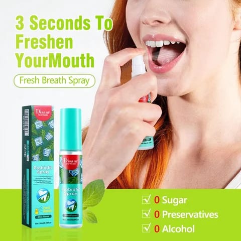 Mouth Spray, Breath Freshener Oral Care Spray - 20ml Pack of 3