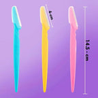 Eyebrow Razors, Precision Stainless Steel Facial Grooming Tools 3 Pack