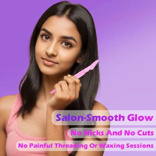 Eyebrow Razors, Precision Stainless Steel Facial Grooming Tools 3 Pack