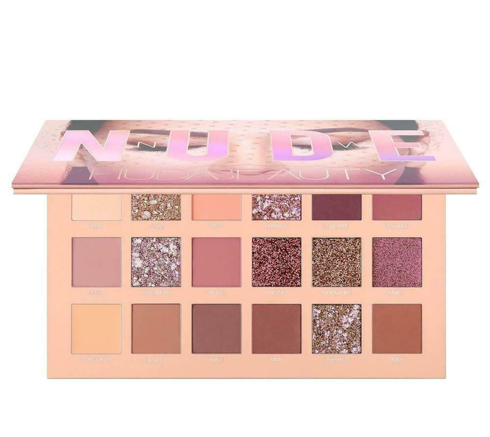 HUDA Beauty Nude Eyeshadow Palette Matte Shimmer Glitter 18 Shades