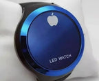 Digital Watch, Round Shape Led with Apple Logo, for Unisex